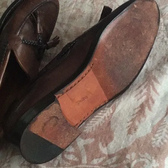 Polo by Ralph Lauren Brown Leather Tassel Loafers