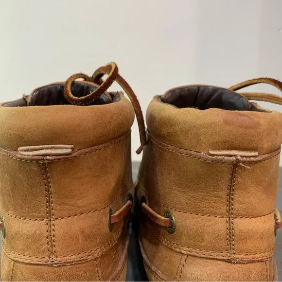 POLO RALPH LAUREN Brown Leather Lace Ups Boots Women’s Size 8D (wide width)