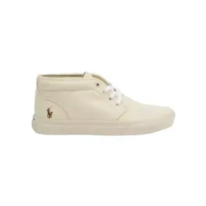 Polo Ralph Lauren Keaton Chukka Sneakers Ecru Cream White Mid-Top Shoe Men’s 8.5