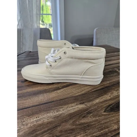 Polo Ralph Lauren Keaton Chukka Sneakers Ecru Cream White Mid-Top Shoe Men’s 8.5