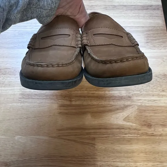 Polo Ralph Lauren Kennith Tan Suede Leather Loafers Size 8.5 D