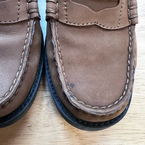 Polo Ralph Lauren Kennith Tan Suede Leather Loafers Size 8.5 D