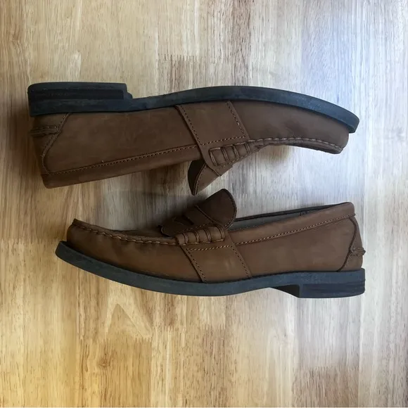 Polo Ralph Lauren Kennith Tan Suede Leather Loafers Size 8.5 D