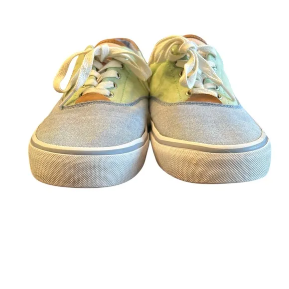 Polo‎ Ralph Lauren Men Thorton III Sneakers Pastel Colorblock Canvas Leather 12D