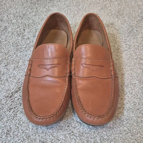 Polo Ralph Lauren Reynold Slip On Penny Loafers Men’s 10 Brown Leather