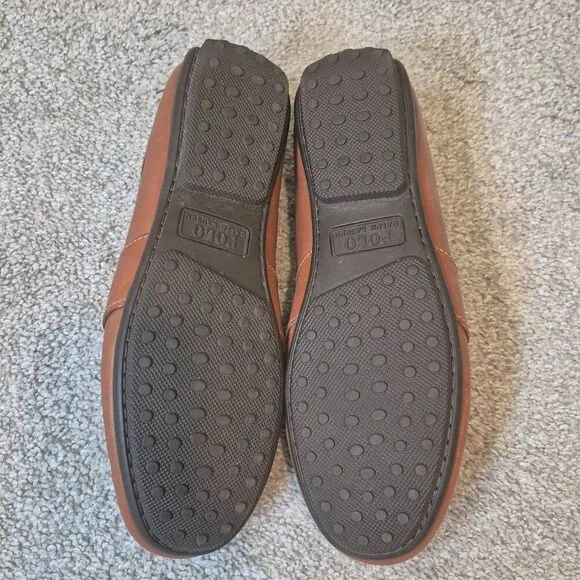 Polo Ralph Lauren Reynold Slip On Penny Loafers Men’s 10 Brown Leather