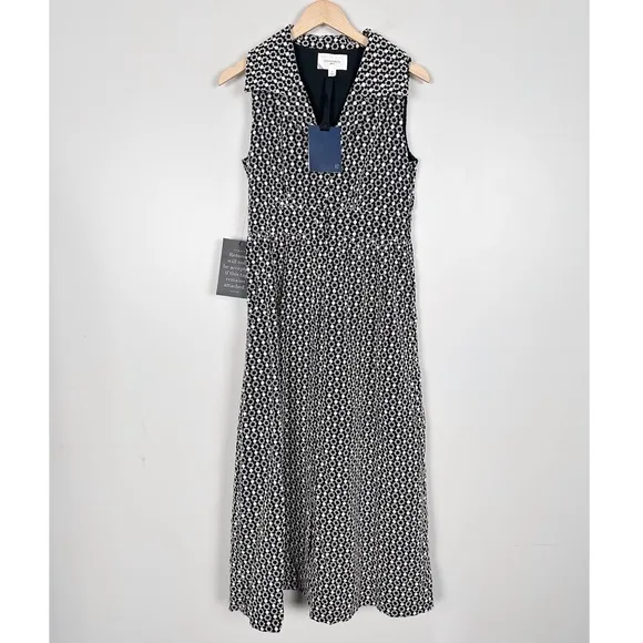 POMANDER PLACE Black Eyelet Sleeveless Noelle Maxi Dress Size SMALL
