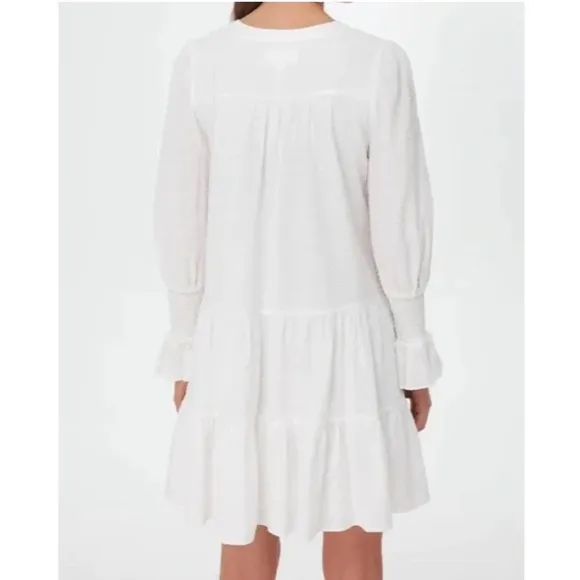 POMANDER PLACE White Swiss Dot Kenzo Dress XS