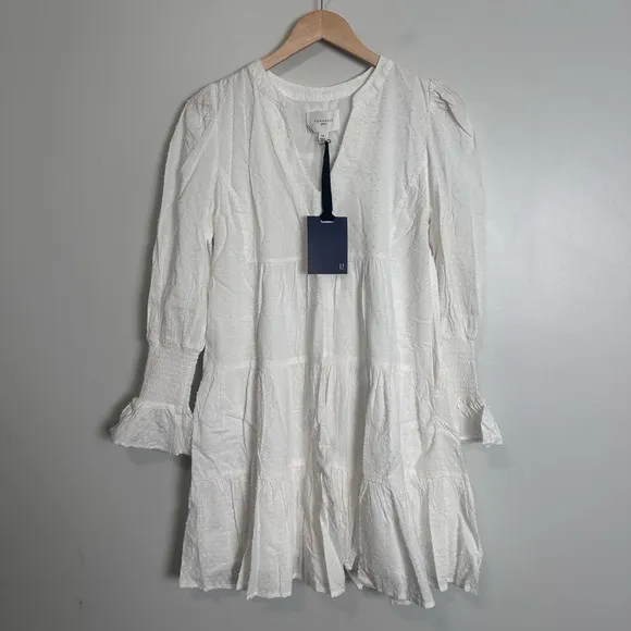 POMANDER PLACE White Swiss Dot Kenzo Dress XS