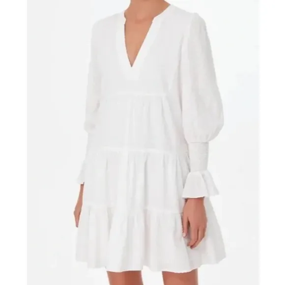 POMANDER PLACE White Swiss Dot Kenzo Dress XS