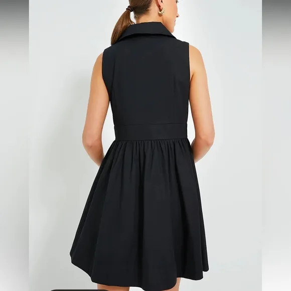 POMANDER PLACEBlack Sleeveless Noelle Shirt Dress