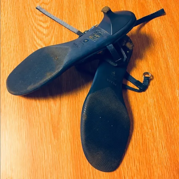 Prada Azure kitten heels thong sandals