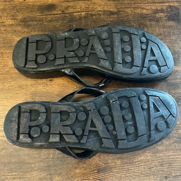Prada Black Sandals