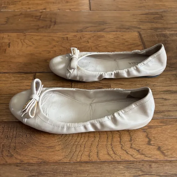 PRADA BOW BALLERINA FLAT