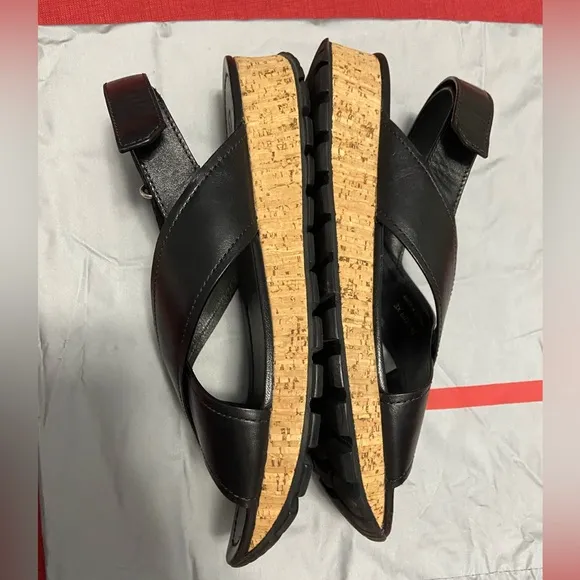 Prada criss cross sandals size 40