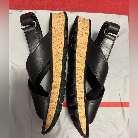 Prada criss cross sandals size 40
