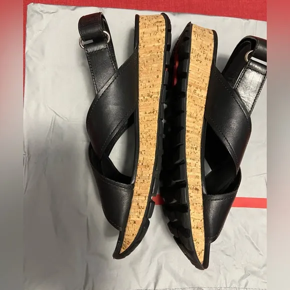 Prada criss cross sandals size 40