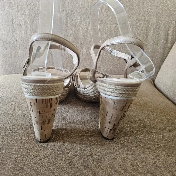 Prada Leather Espadrilles in Neutral Color Size 39.5