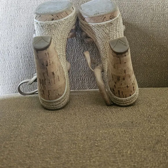 Prada Leather Espadrilles in Neutral Color Size 39.5