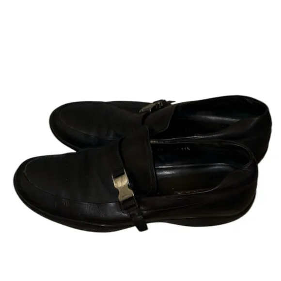 Prada | Men's Buckle Logo Loafers