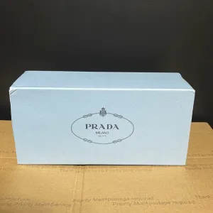 Prada Metallic Cap-Toe Ballerina Flats