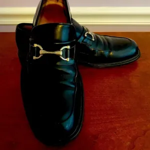 Preloved Johnston &amp; Murphy Black Meade Loafers Men’s Size 9.5M – Classic Leather