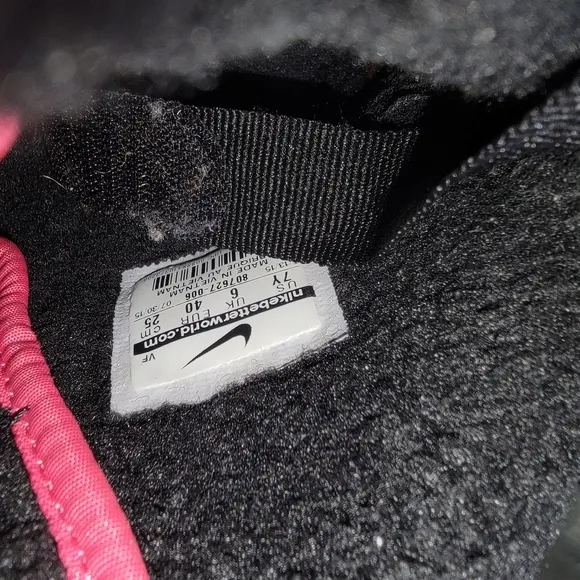 Price DROP- Kids Black and Pink High-Top Sneakers