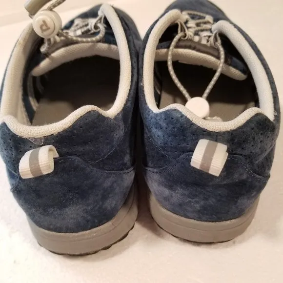 Prope't Womens Blue Suede Travel Walker Evo Walking Running Sneakers Size 7.5 WD