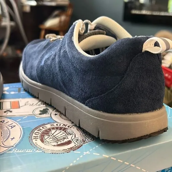 PROPET Travel Walker W3218 Women's Navy Blue Suede Ortholite Shoes. Size 9.