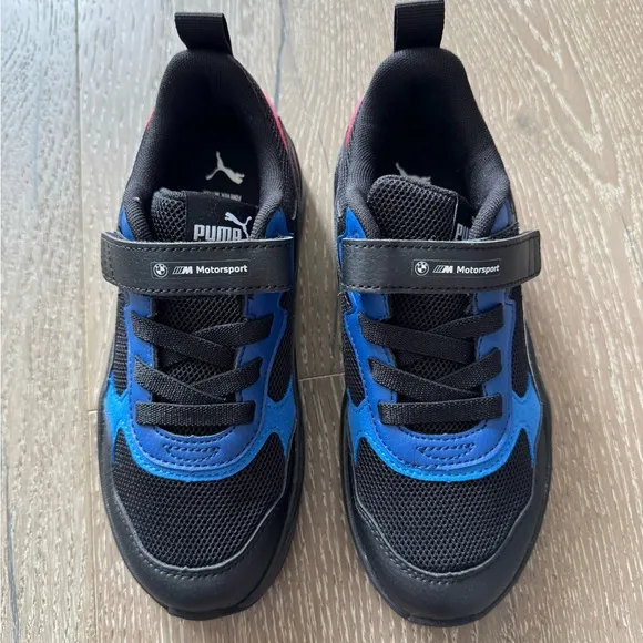 Puma BMW MMS Trinity Kids Blue and Black Sneakers