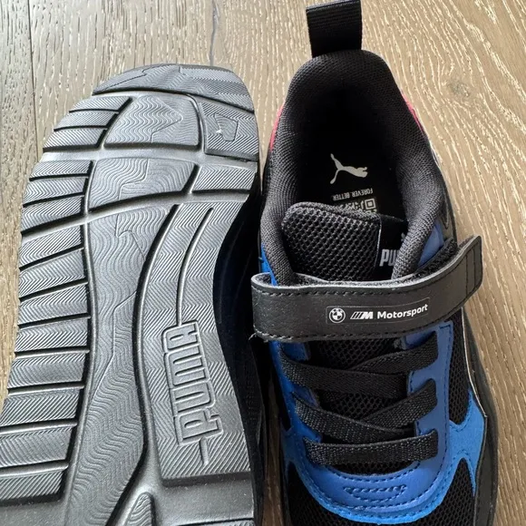 Puma BMW MMS Trinity Kids Blue and Black Sneakers