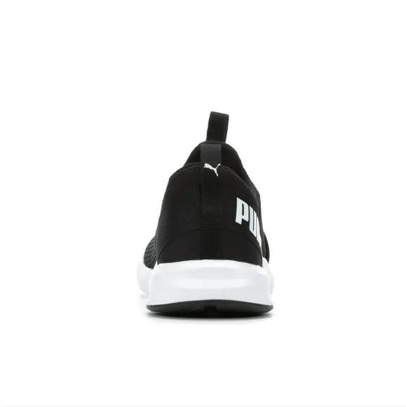 PUMA PROWL SLIP ON SNEAKERS BLACK AND WHITE