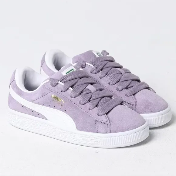 Puma Suede Sneakers - Purple and White