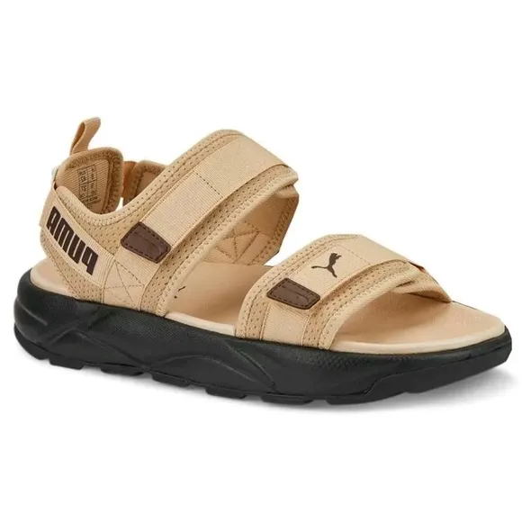 Puma Unisex Backstrap Beige Platform Summer Sandals Size W 11 M 9 NWT