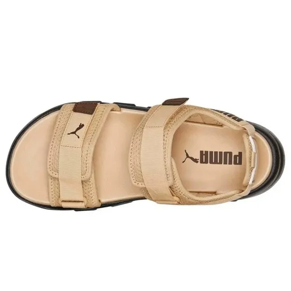 Puma Unisex Backstrap Beige Platform Summer Sandals Size W 11 M 9 NWT