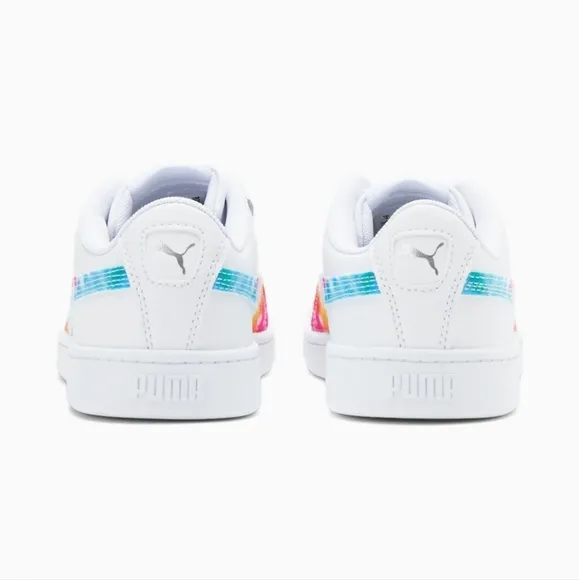 PUMA Vikky v2 Tie Dye Sneakers Women's Sneakers White