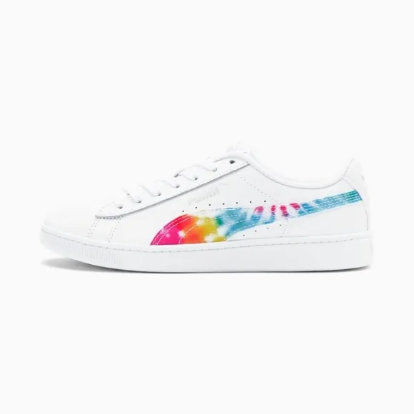 PUMA Vikky v2 Tie Dye Sneakers Women's Sneakers White