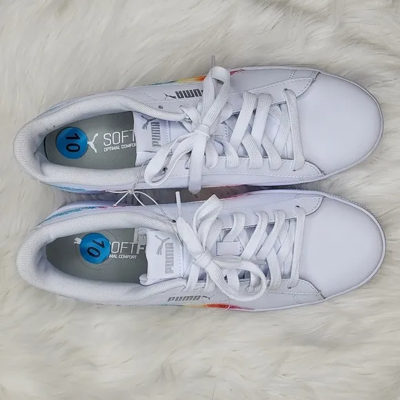 PUMA Vikky v2 Tie Dye Sneakers Women's Sneakers White