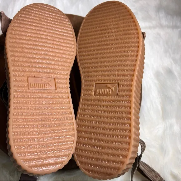 Puma x Fenty by Rihanna Leather Bow Accents Espadrilles Size 7.5 NWOB