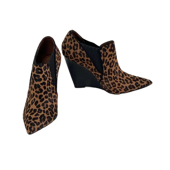 Rachel Roy ALEXX Natural Multi Calf Hair Leather Ankle Boots 9.5