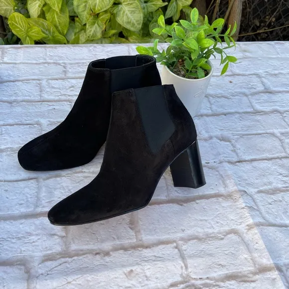 Rag &amp; Bone Aslen Black Suede Boots Booties size 38