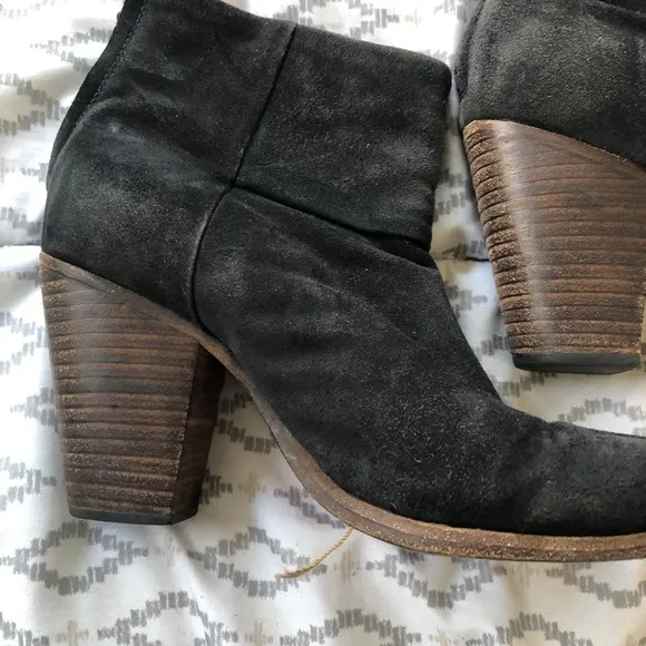 rag &amp; bone Black and Brown Newbury Suede Boots