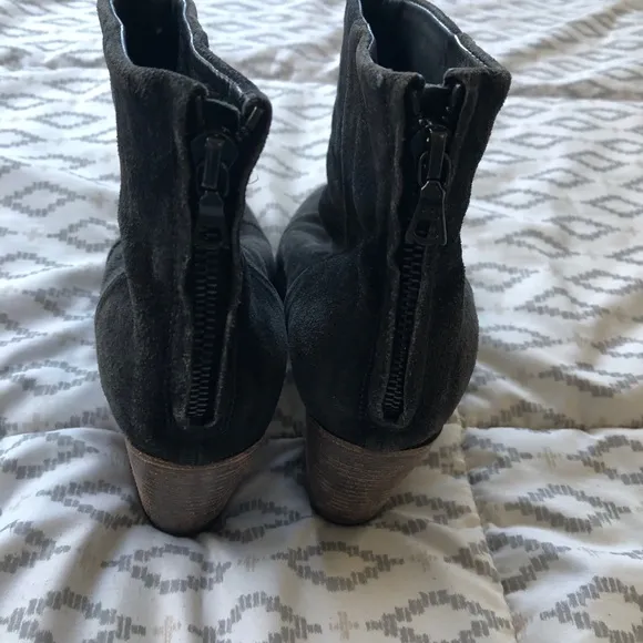 rag &amp; bone Black and Brown Newbury Suede Boots