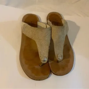 rag &amp; bone  leather thong sandals 36.5 Tan Beige