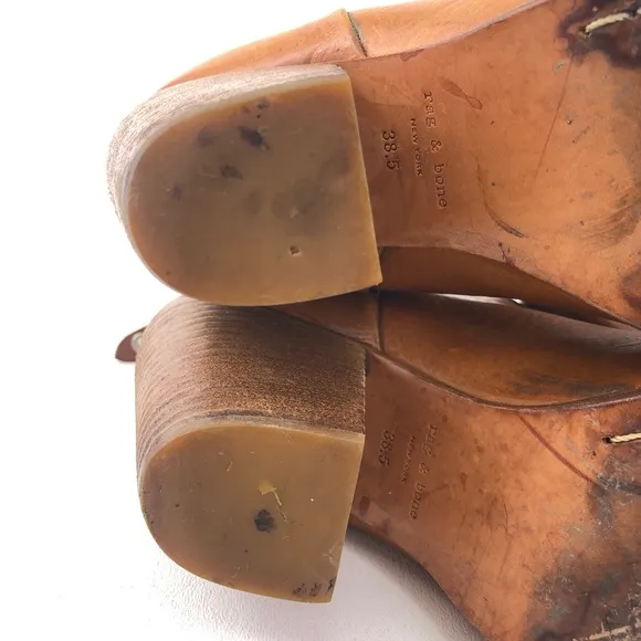 Rag &amp; Bone Newbury Back Zip Ankle Boots 8.5
