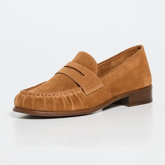 Rag &amp; Bone Sid Loafers – Tobacco Suede – Size 39.5​
