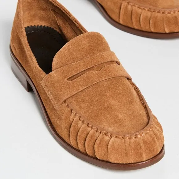 Rag &amp; Bone Sid Loafers – Tobacco Suede – Size 39.5​
