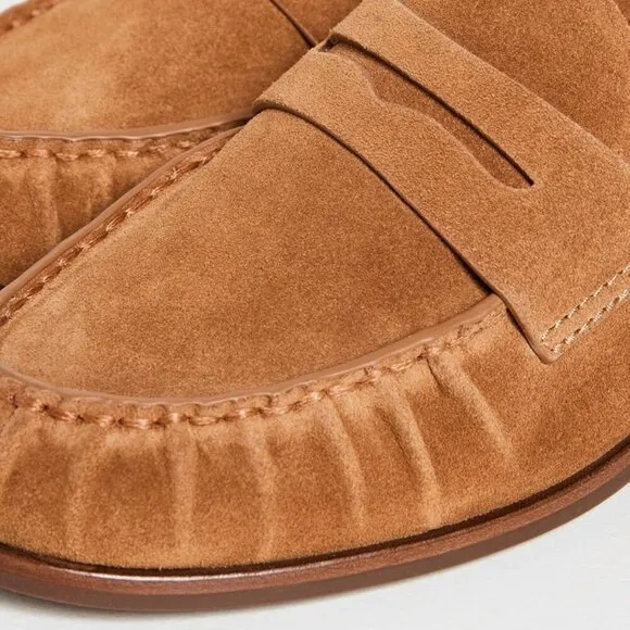 Rag &amp; Bone Sid Loafers – Tobacco Suede – Size 39.5​
