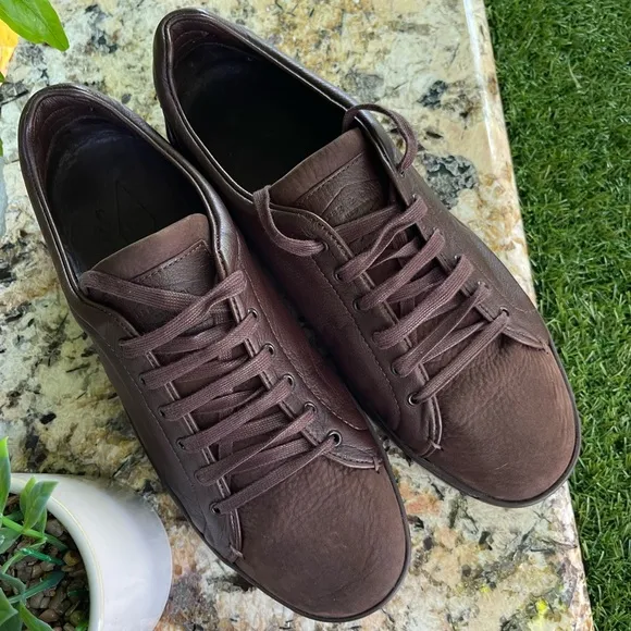 Rag and Bone Kent Brown LeatherSuede Sneakers Size 41 US women 11 fits men Sz 8