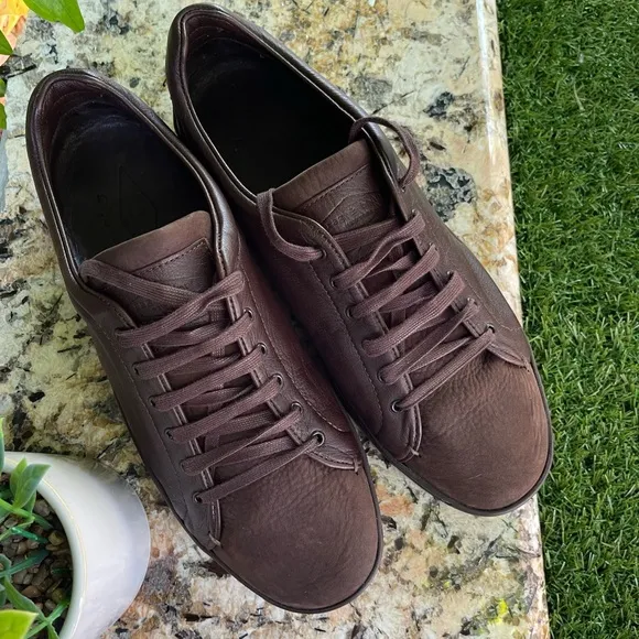 Rag and Bone Kent Brown LeatherSuede Sneakers Size 41 US women 11 fits men Sz 8